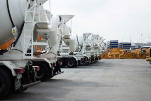Drum Mixers Lined & Ready to deliver cement