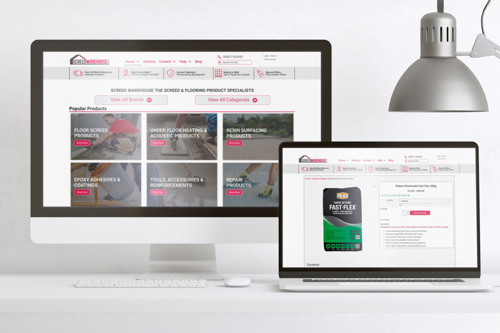 Screedwarehouse.co.uk Website and SEO